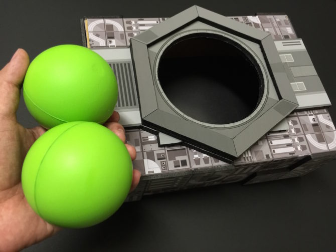 デス・スター廃熱口の玉入れ