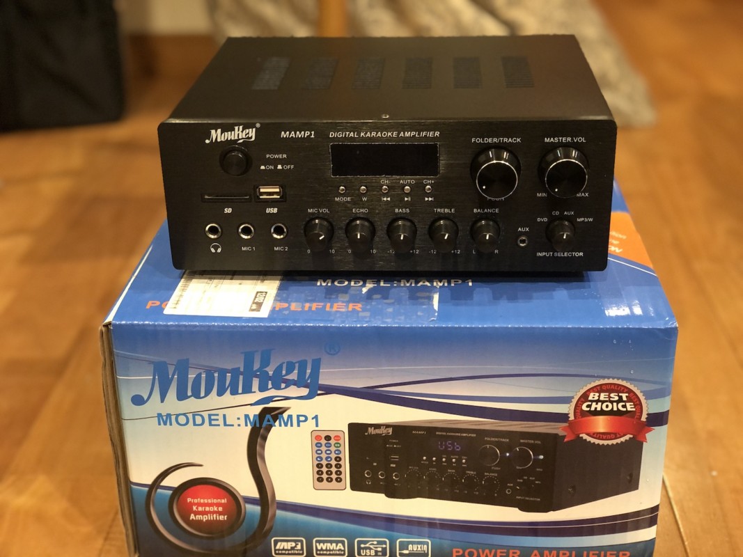 Moukey パワーアンプ システム マイクミキサー 220W Bluetooth対応