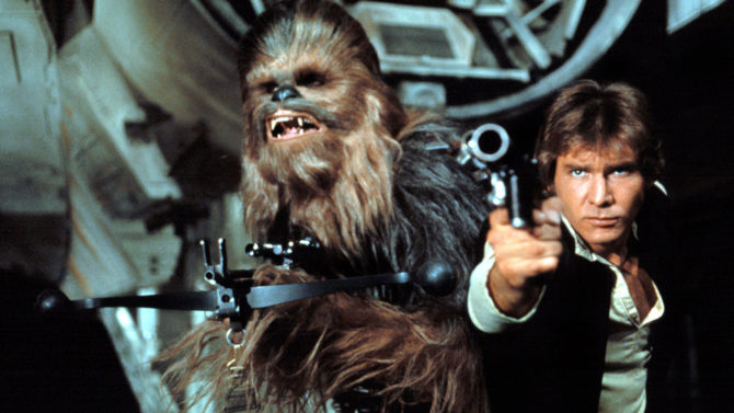han solo and chewbacca