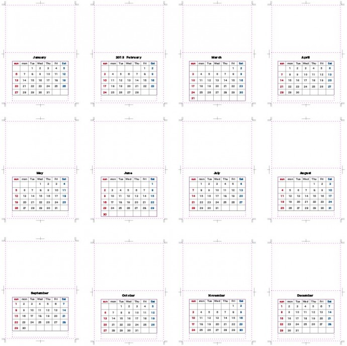 モノストック｜2013年カレンダー無料配布｜商用利用可 (5)