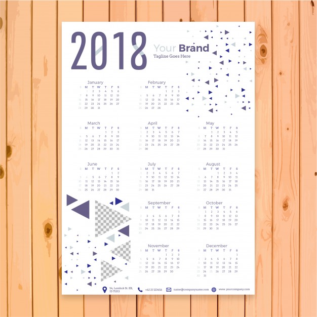 2018年カレンダーたまデザイン2